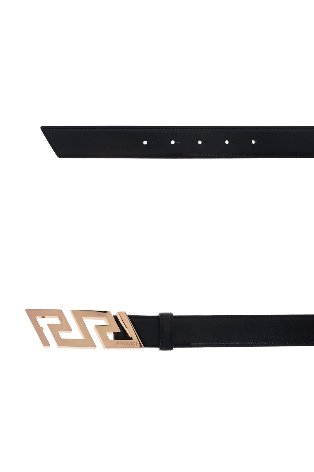 Versace ‘La Greca’ leather belt Men's Accessories Vitkac